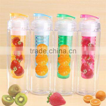 Hot Sale Fashion 760ml Sports Health Fruit Juice Bottle Water Tour Outdoor Sport Cup Bottle Plastic Bottle Four Colors photo-4