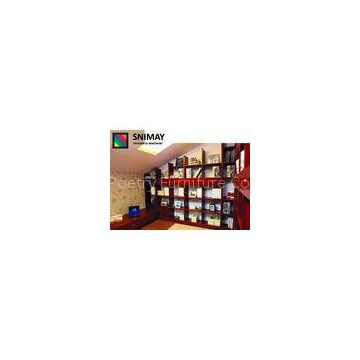 MDF board Modern Home Office Bookcases Corner Book Cabinet in Red