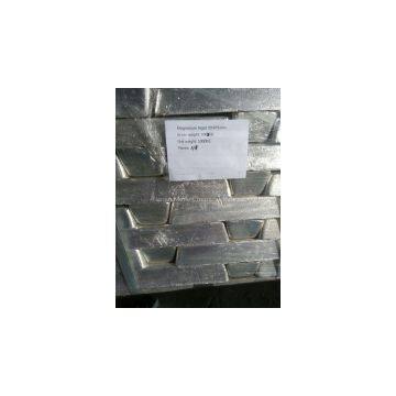 Magnesium Metal Ingot 99.90%min For Aluminium Alloying Casting