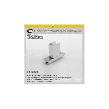 short slotted wall bracket pipe holder for rectangular pipe