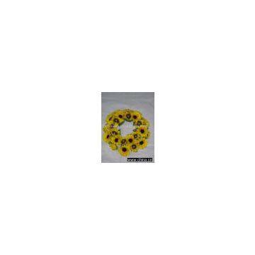 Artificial Sunflower Wreath