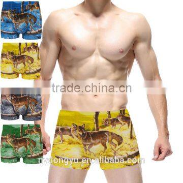 Blue Denim Look Panties r Print Boxer Panties/ Jnld Cotton Fruit Animal Boxers Panties Underwear/ Top Quality Underwear photo-5