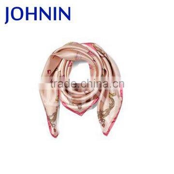 OEM service digital printing customized design silk woman scarf