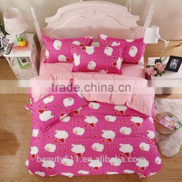 Internation Brand Double C New Design Bedding 100% Cotton / Girls Princess Pink Comforter Bed Sheet Cover Set BS353