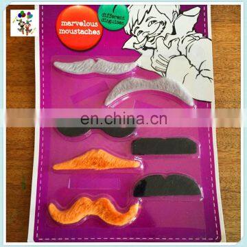 7pcs Stylish Colors Party Funny Synthetic False Fake Moustache HPC-0353