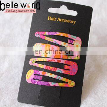 Fashionable girls flora patterns bobby pin snap clips