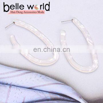 Wholesale Fashion Acetie Acid U Shaped Women's Acrylic Acetate Drop Earrings photo-5