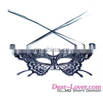 Wholesale Women Black Lace Crochet Butterfly Party Masquerade Masks photo-4