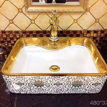 Bathroom Counter Top Bling Luxury Diamond for Round Ceramic Basin photo-2