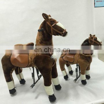 HI go pony ride on toys,walking pony ride mechanical on car for kids