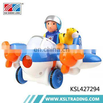 Novel design 2 channel rc toy cartoon airplane for kids