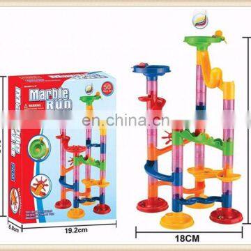 50pcs Kid plastic run Intelligence marble run toys