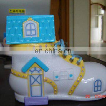 shoes piggy bank,coin counting box,money tin