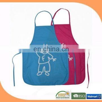 Promotional plastic children painting apron, kitchen kids apron