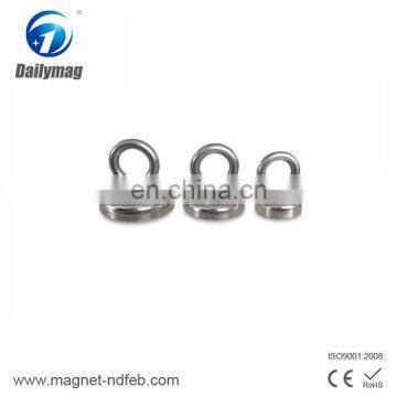 Strong 40lb Pot Magnet with Eyebolt /Powerful Heavy Duty Neodymium Magnet