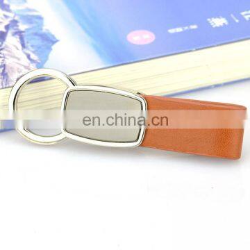 Fashionable Patterns Custom Logo Leather With Metal Key Chain photo-6