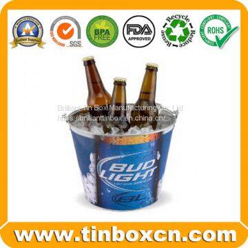 Customized Decorative  Tin Bucket,Tin Bucket, Popcorn Tin Box