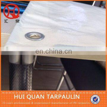 200gsm white new material 4x6 waterproof pe tarpaulin sheet with eyelet