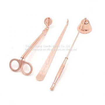 4 Colours Luxury Stainless Steel Candle Wick Trimmer / Wick Snuffer / Wick Dipper Set