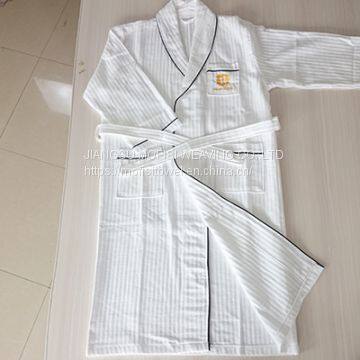 Professional High Quality White Waffle Bathrobe for Hotel photo-4