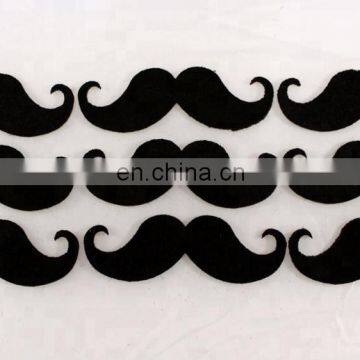 Customized 1mm Soft Black Felt Moustache for Party Decoration photo-5