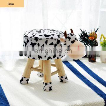 Imitation Animal Wooden Legs Kids Stool for Kids Carton Cute Children Footstool Funny Children Cartoon Stool photo-3