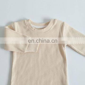 Wholesale Elastic Autumn Long Sleeve Baby Pyjama Set Organic Cotton Sleepsuit photo-4