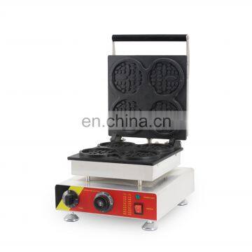 smile face and sunflower shapes waffle maker /waffle making machine