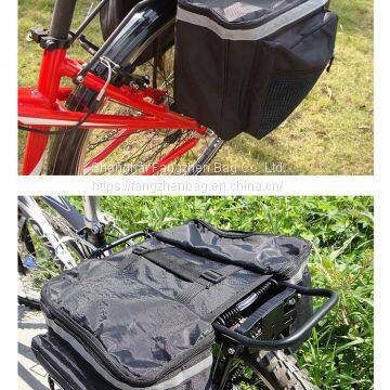 600D polyester bicycle rear saddle pannier rack