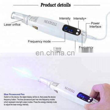 Handheld Picosecond Laser Pen Tattoo Scar Freckle Removal Machine Skin Beauty Device