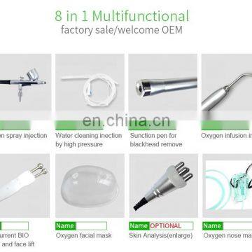8 in 1 Water Oxygen Jet Facial Hyperbaric Oxygen Facial Machine BIO Mask With Skin Analyzer photo-5