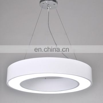 Industrial modern round shape pendant light black/white office hanging indoor lamp