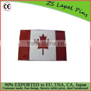 Custom quality Canadian Flag Belt Buckle