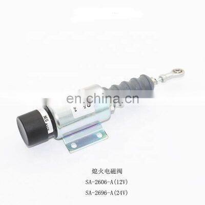 SA-2606-A SA-2696-A Excavator Solenoid Valve for Electric Parts Shut Off /stop Solenoid Valve 12V 24V photo-5