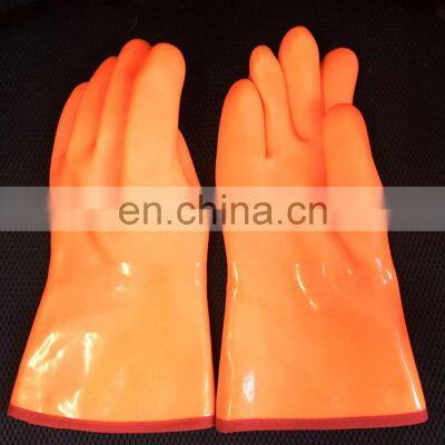 Fluorescent Orange -60 Degree Extreme Cold Resistant Low Temperature Gloves Liquid Nitrogen Vaccine Transportation Water-proof photo-4