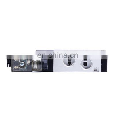 4V Series Electric 5/2 Way Single Coil New Black Body Solenoid Pneumatic Air Control DC12V 24V Automatic Air Valves