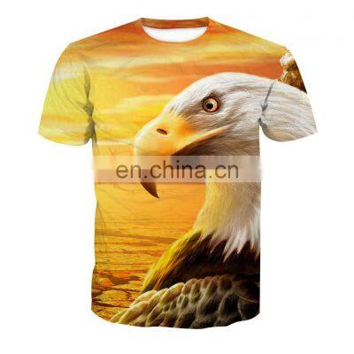 3D COOL Printed  Men  Casual T-shirt with Crew Neck t- shirt men's t-shirts