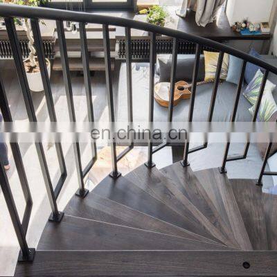 U Shaped Home Stair Spiral Staircases