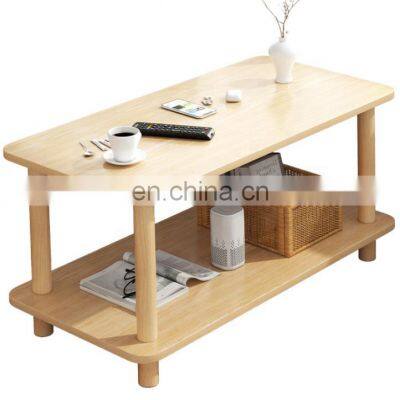 Side double deck sofa simple small family simple square table bedroom tea table small table living room Mini shelf