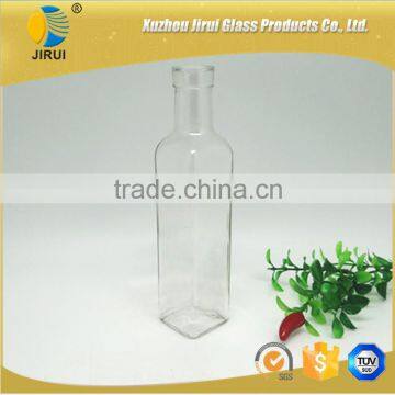 2016 250ml Square Shape Clear Glass Olive Oil Bottle photo-2