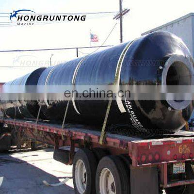 Low Reaction Floating and Rotation Floating Foam Donut Fender on Mono Pile