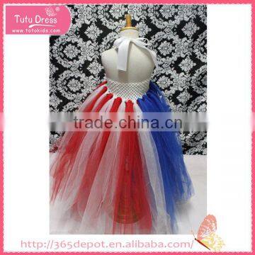 Gauze Five-pointed Star Decoration Fluffy Voile Girl's Dress Children Frocks Designs photo-5