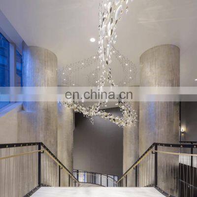 Hotel LED Big Crystal Chandelier Lighting Glass Crystal Pendant Lamp photo-2