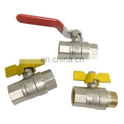 Top Quality Wholesale Custom  Cheap Fashion 2 Way Brass Angle Ball Valve With Handle