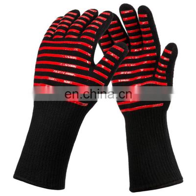 Customized Barbecue Oven Glove Handschuh OEM 932 Fire Proof BBQ Fire Resistant Gloves Heated Gloves Grill Oven Mitts