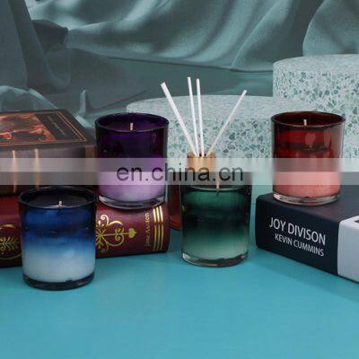 Wholesale Luxury Long Burning Aromatherapy Essential Oils Organic Glass Jar Scented Fragrance Aroma Candles