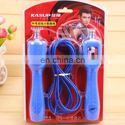 premium quality china factory cheap price low moq Cheap Long Handle Pvc Cross Rope Abs Adjustable Gym Jump Skipping Rope