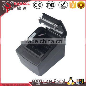 8220 80mm paper 80 thermal printer with three ports USB+Ethenet+Serial