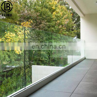 Non-Rust Anti-Hurricane Glass Railing with Luxury Design Style