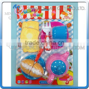 MINI QUTE Pretend Preschool Bread Tea Cutting food fruit Vegetable kitchen play house set learning educational toy NO.ZQ133917